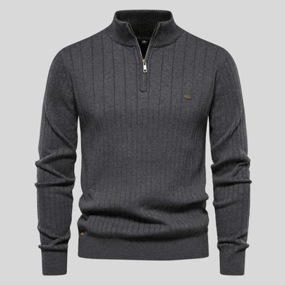 Thomas™ | Gebreide trui met ritssluiting