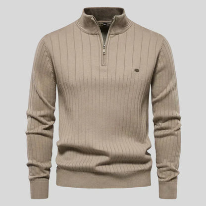 Thomas™ | Gebreide trui met ritssluiting