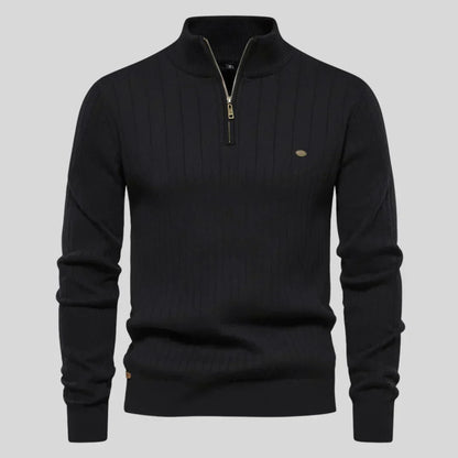 Thomas™ | Gebreide trui met ritssluiting