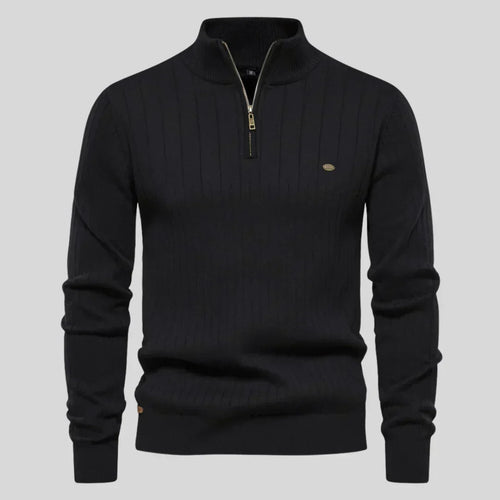 Thomas™ | Gebreide trui met ritssluiting