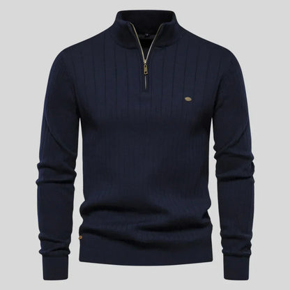 Thomas™ | Gebreide trui met ritssluiting