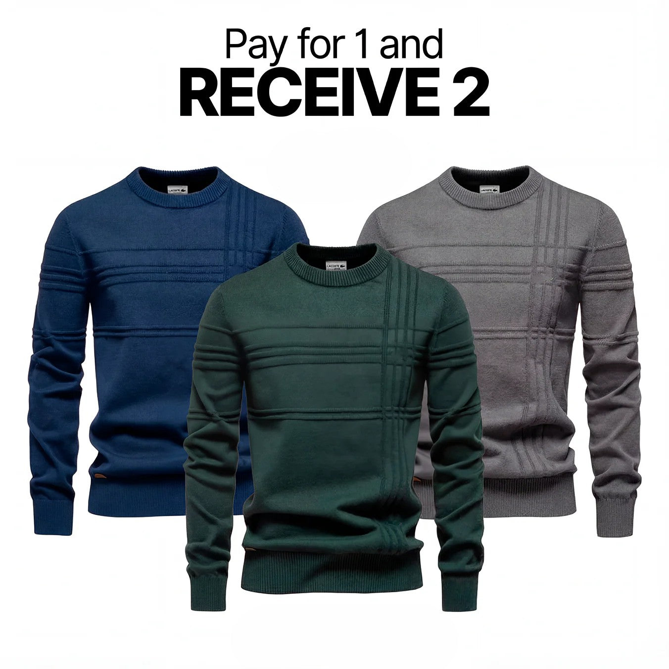 BUY 1, GET 2 - Structured Knit Sweater (Limited stock)