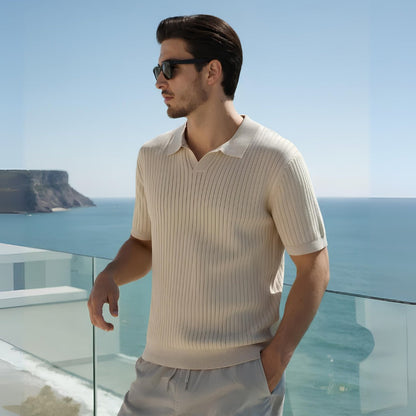 Premium Ribbed Polo Shirt – Sollome