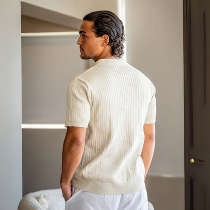 Premium Ribbed Polo Shirt – Sollome