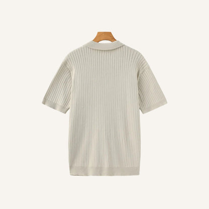 Premium Ribbed Polo Shirt – Sollome