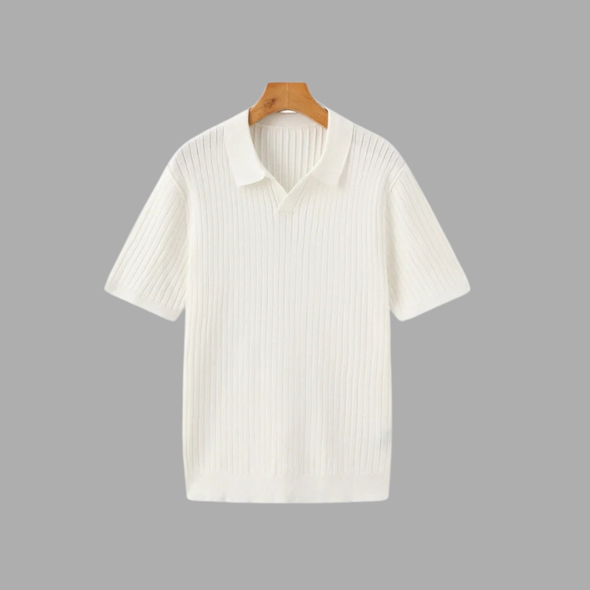 Premium Ribbed Polo Shirt – Sollome