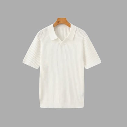 Premium Ribbed Polo Shirt – Sollome