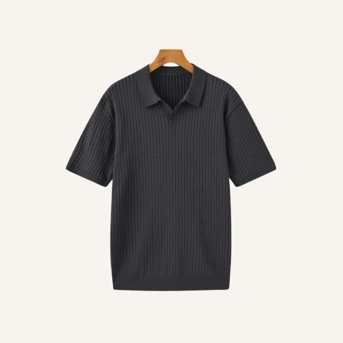 Premium Ribbed Polo Shirt – Sollome