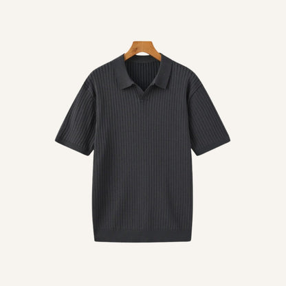 Premium Ribbed Polo Shirt – Sollome