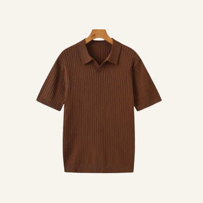 Premium Ribbed Polo Shirt – Sollome