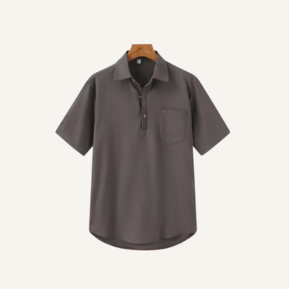 Linen Polo Shirt - Casablanca