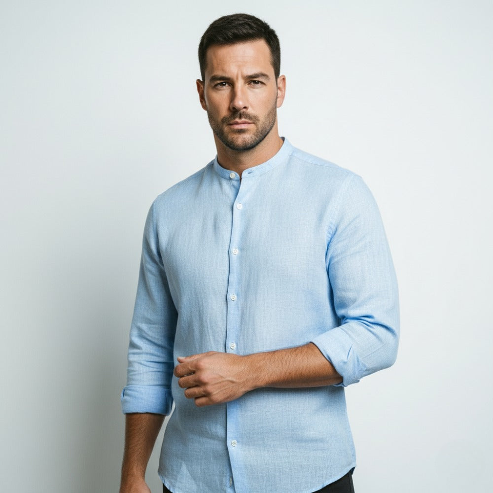 Long-Sleeve Linen Shirt - Varenne