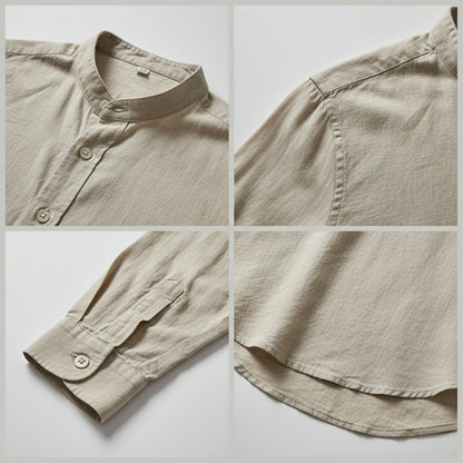 Long-Sleeve Linen Shirt - Varenne