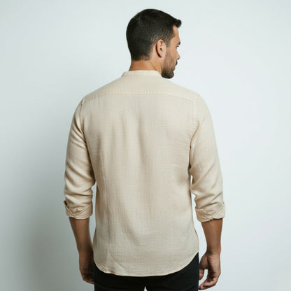 Long-Sleeve Linen Shirt - Varenne