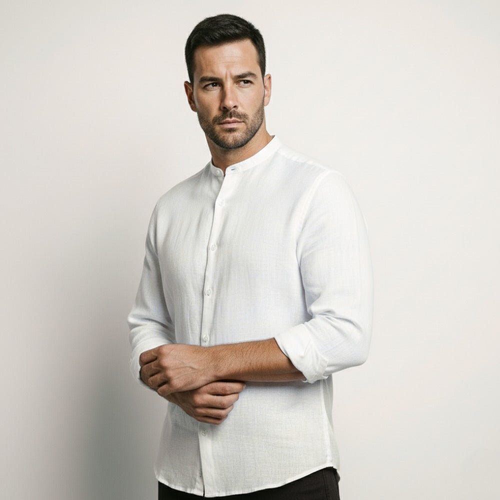 Long-Sleeve Linen Shirt - Varenne