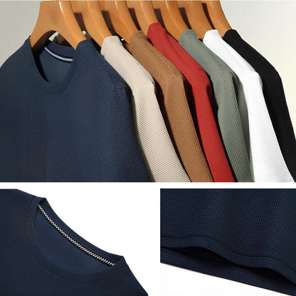 Men's Old Money Basic Textured T-Shirt Belmont