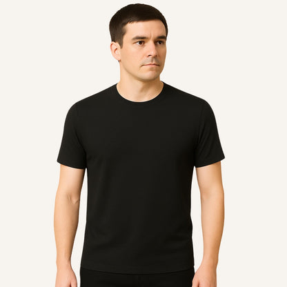Men's Old Money Basic Textured T-Shirt Belmont
