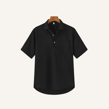 Linen Polo Shirt - Casablanca