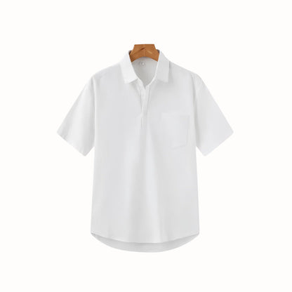 Linen Polo Shirt - Casablanca
