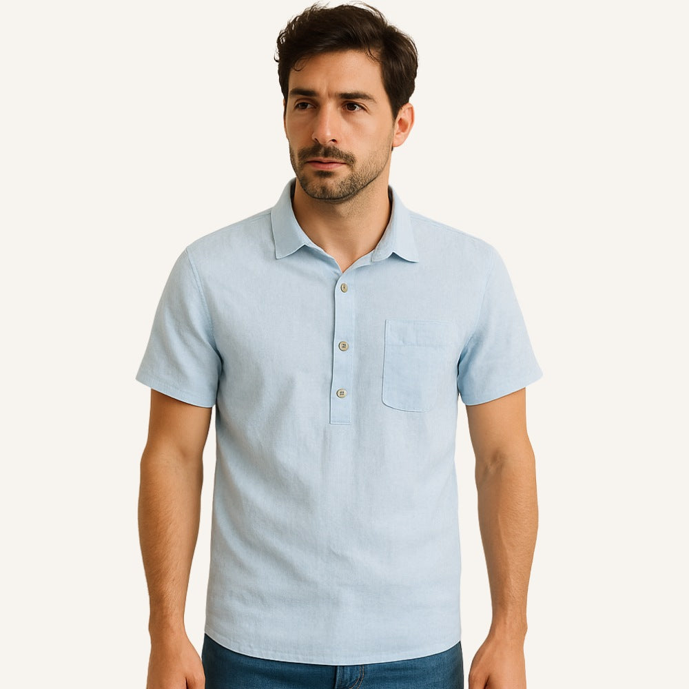Men’s Linen Polo Shirt - Salerno