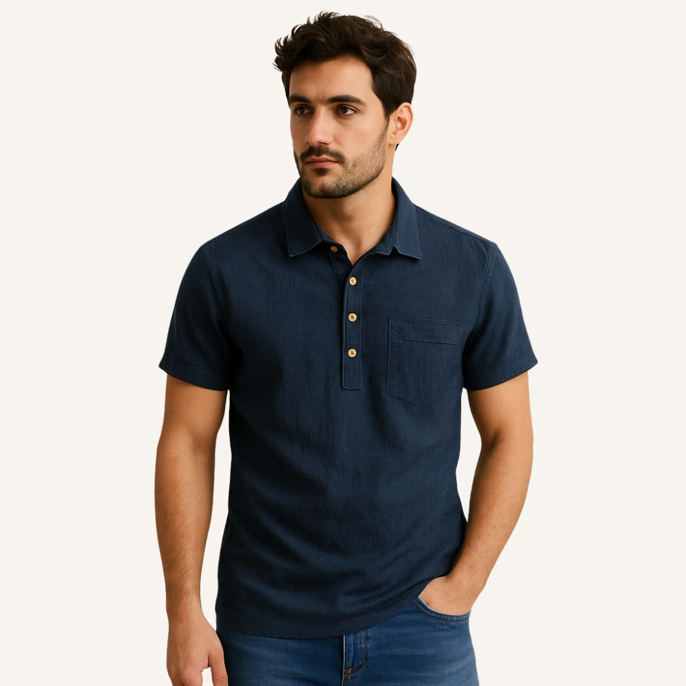 Men’s Linen Polo Shirt - Salerno