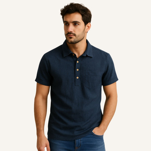 Men’s Linen Polo Shirt - Salerno