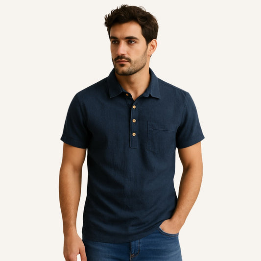 Men’s Linen Polo Shirt - Salerno