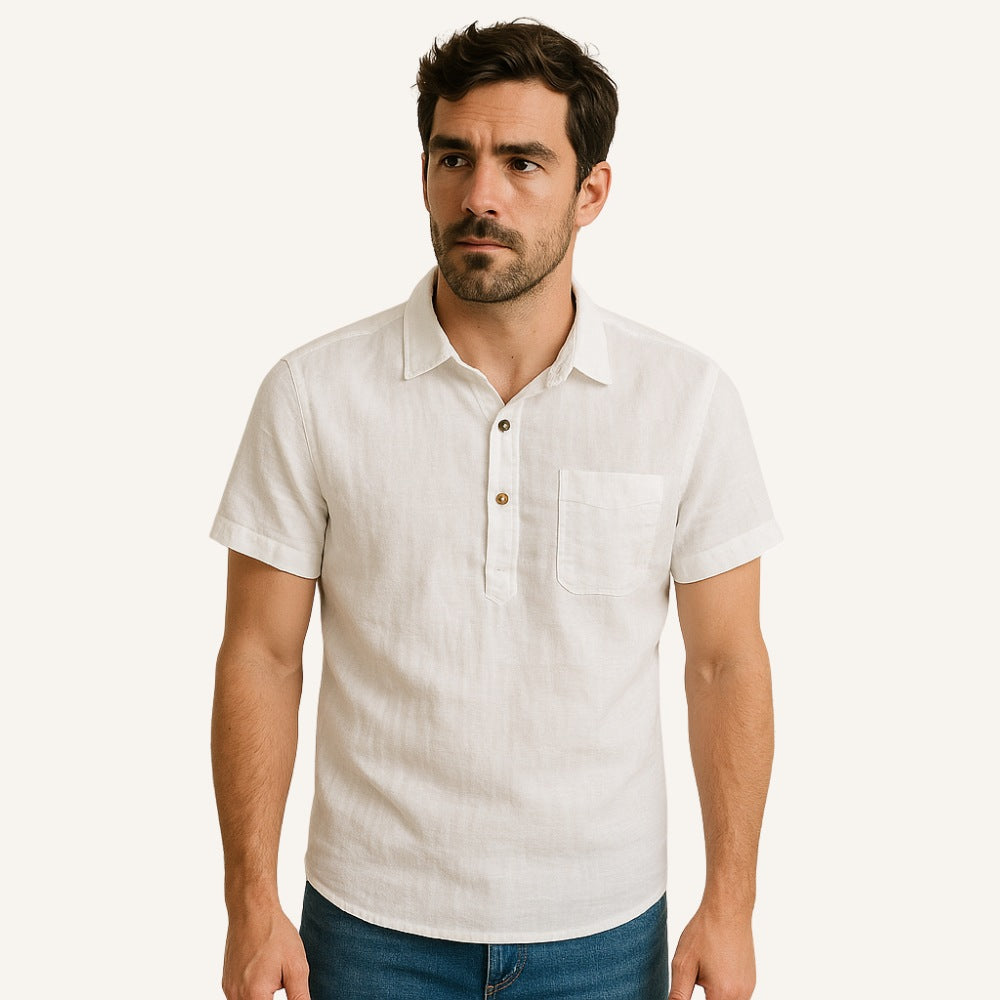 Men’s Linen Polo Shirt - Salerno