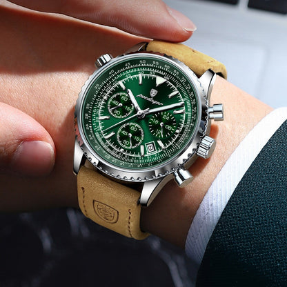 Men's Chronograph Leather Watch - Bellatour