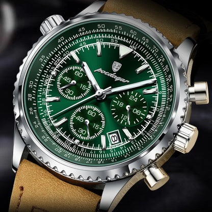 Men's Chronograph Leather Watch - Bellatour