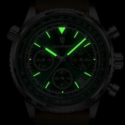 Men's Chronograph Leather Watch - Bellatour