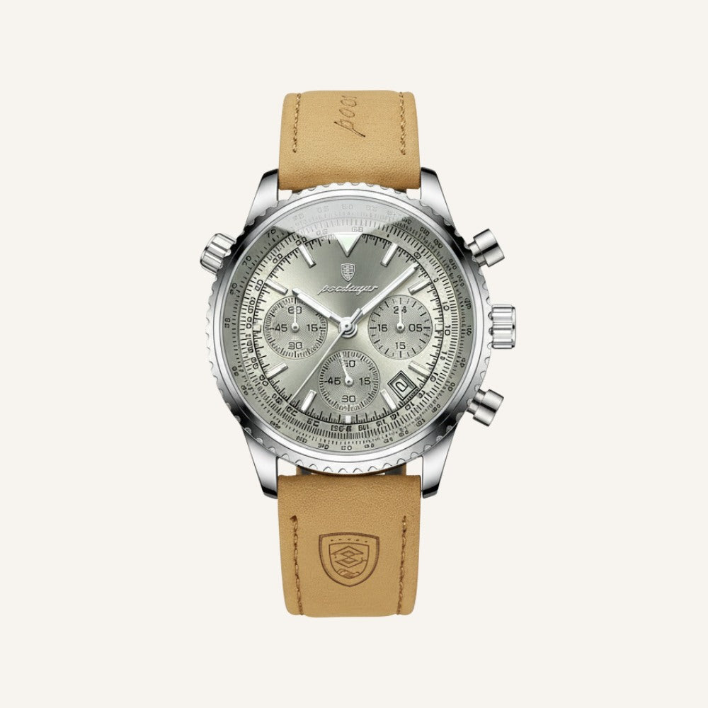 Men's Chronograph Leather Watch - Bellatour
