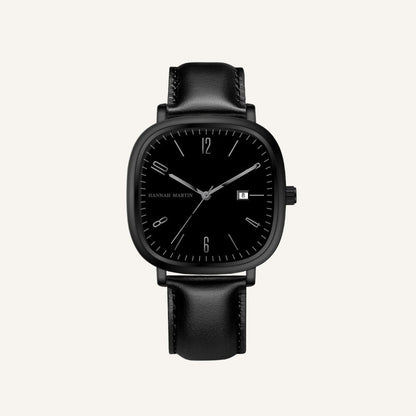 Men’s Retro Leather Watch - Outline