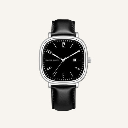 Men’s Retro Leather Watch - Outline