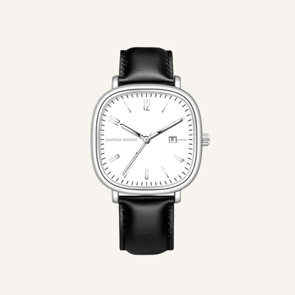 Men’s Retro Leather Watch - Outline