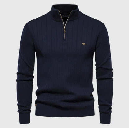 Thomas™ | Gebreide trui met ritssluiting
