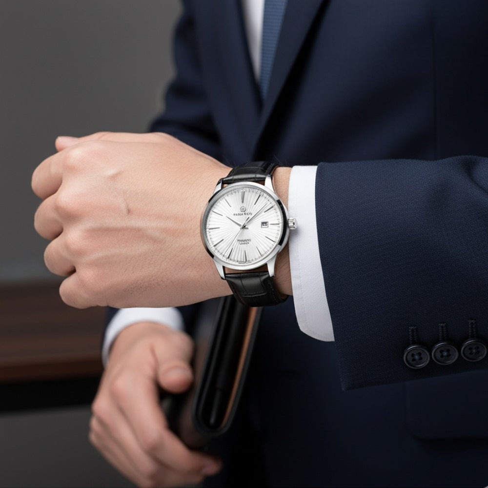 Pablo Raez Genuine Leather Watch
