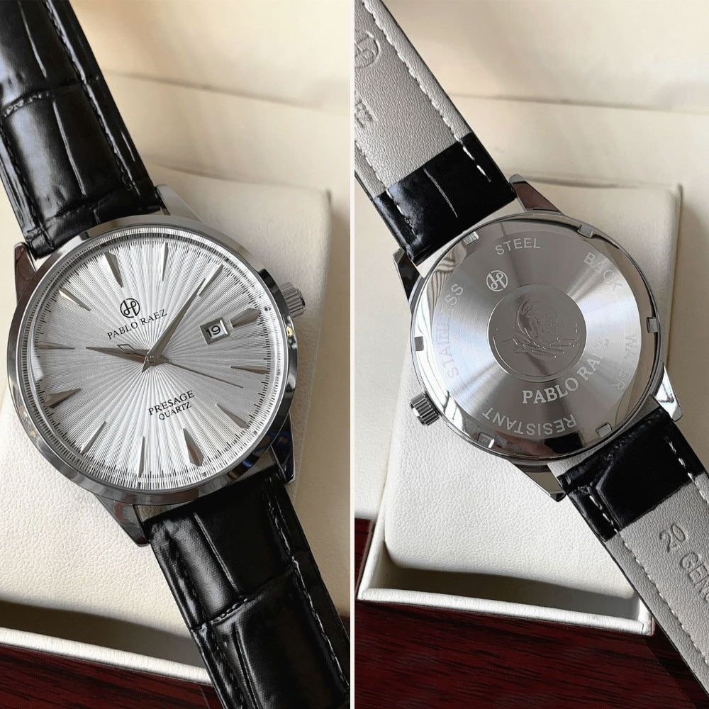 Pablo Raez Genuine Leather Watch
