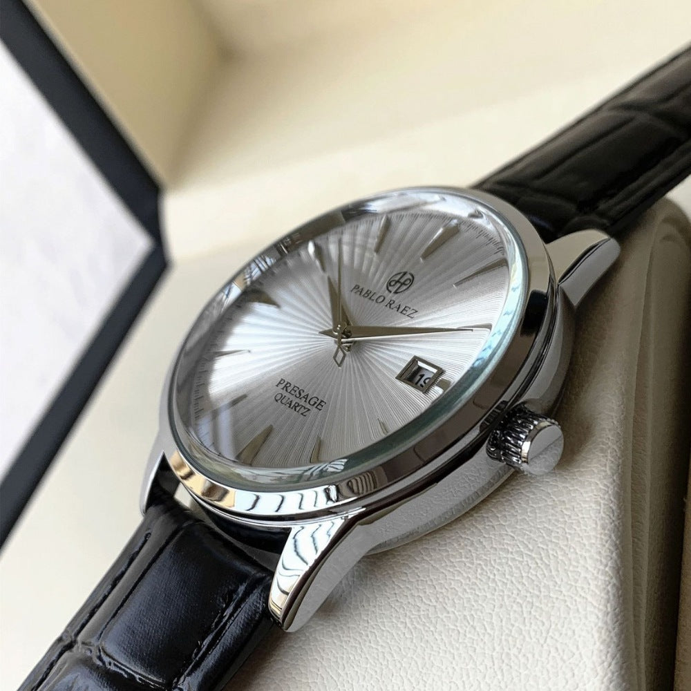 Pablo Raez Genuine Leather Watch
