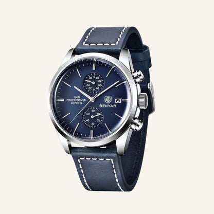 Benyar Men's Leather Watch
