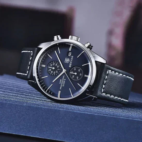 Benyar Men's Leather Watch