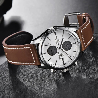 Benyar Men's Brown Leather Watch