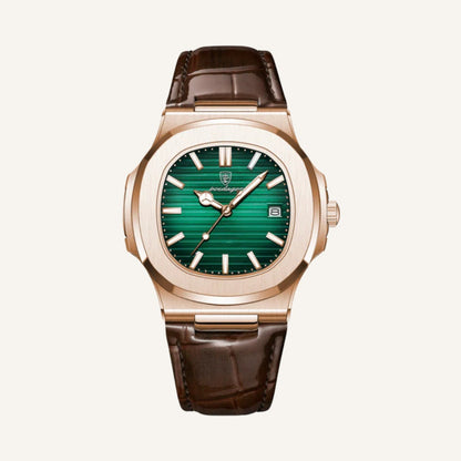 Men's Brown Leather Watch - Luxe