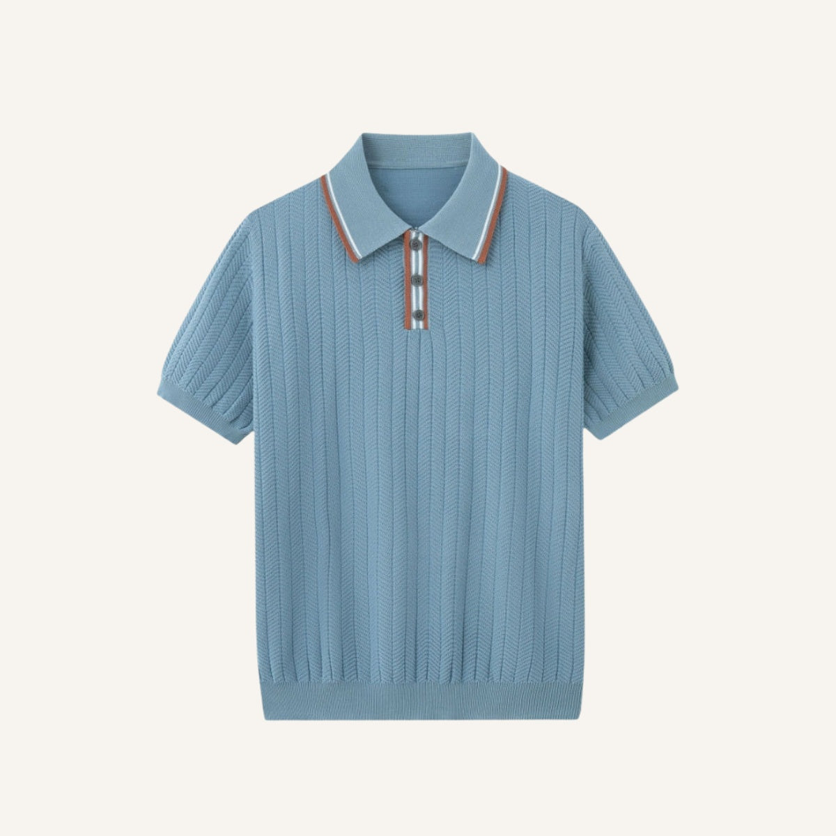 Ribbed Polo Shirt - Loreanni