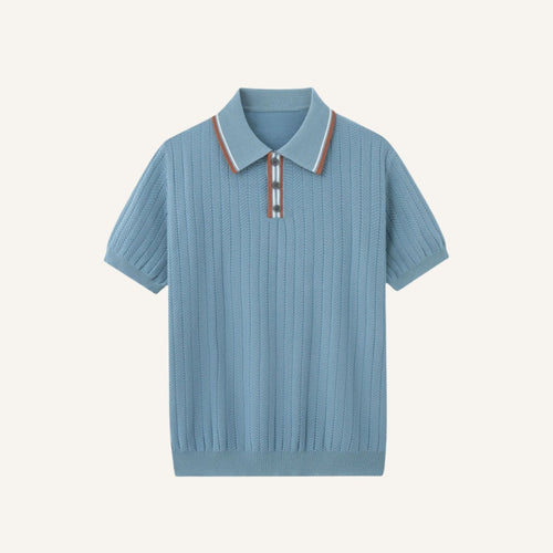 Ribbed Polo Shirt - Loreanni