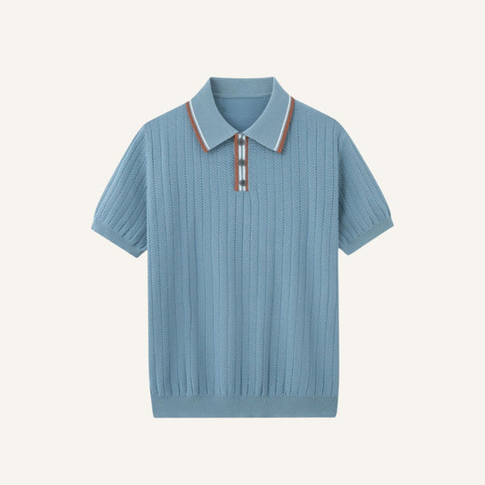Ribbed Polo Shirt - Loreanni
