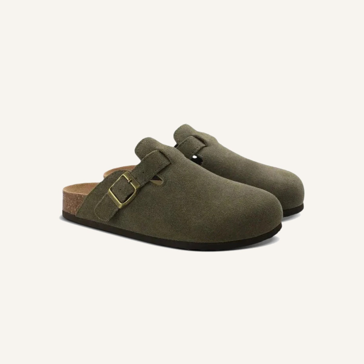 Suede Clog Sandal - Portofino