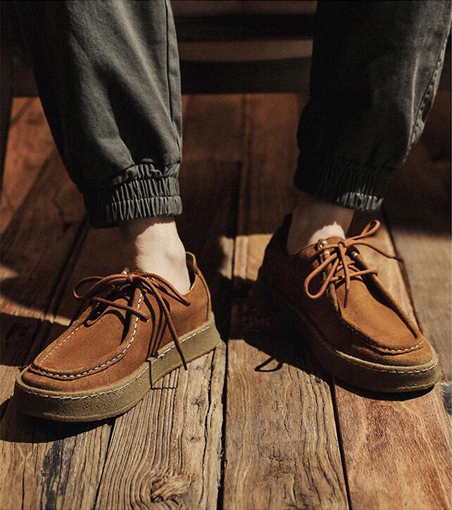 Men’s Suede High-Sole Shoe – Craffito