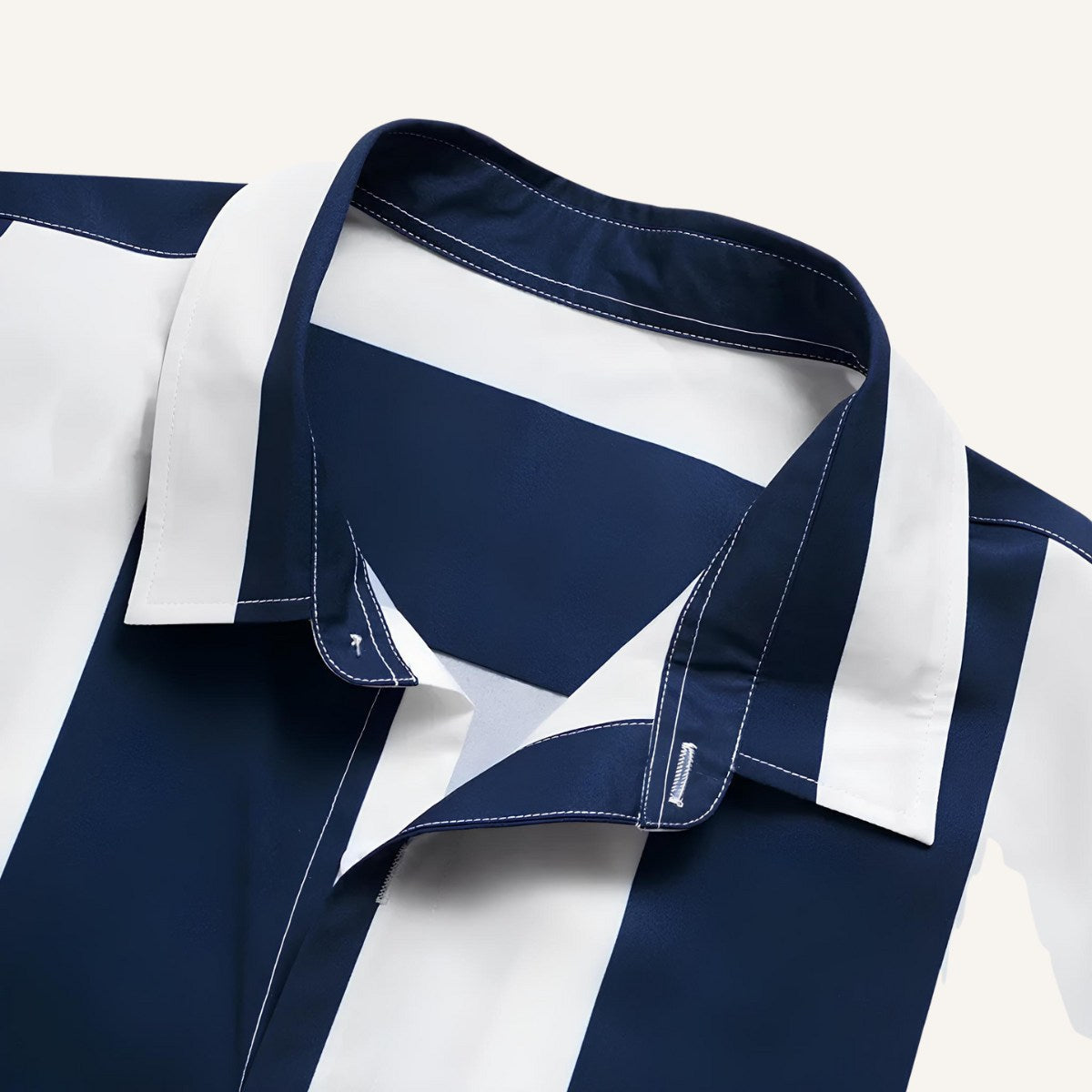 Men's Striped Blue Shirt - Verza