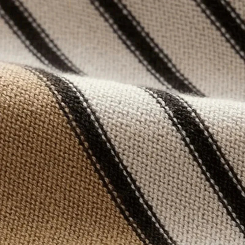 Striped Knit Polo Shirt - Montelle